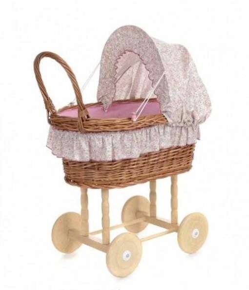 Carucior pentru papusi, husa pastel cu flori, Egmont