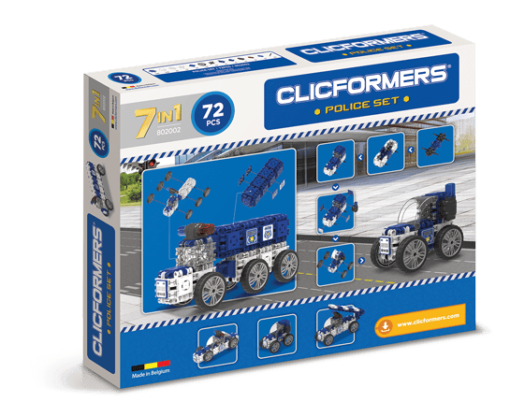 Set de construit Clicformers-Politie, 72 piese - imagine 3