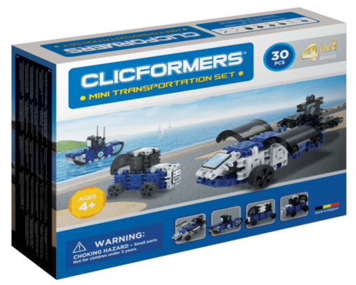 Set de construit Clicformers-Mini Transporter 30 piese