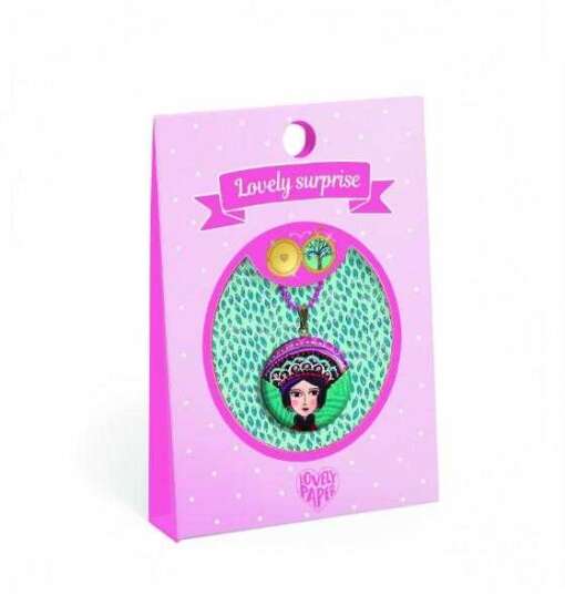 Lantisor cu pandantiv Lovely surprise Djeco, Printesa - imagine 2