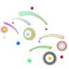 Decoratie mobil lemn, Cosmos Djeco
