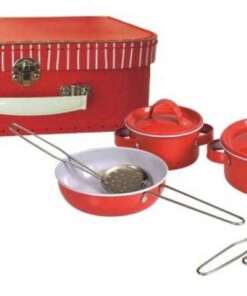 Set vase metalice rosii, Egmont