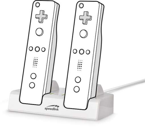 Stand incarcare (dual charger) Speedlink, SL-3406-WE pentru controller consola Nintendo WII / WII U