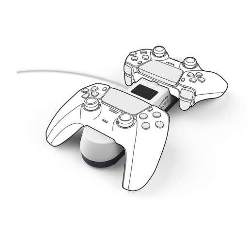 Stand incarcare (dual charger) pentru controller consola PlayStation 5, Speedlink, SL-460001-WE - imagine 2