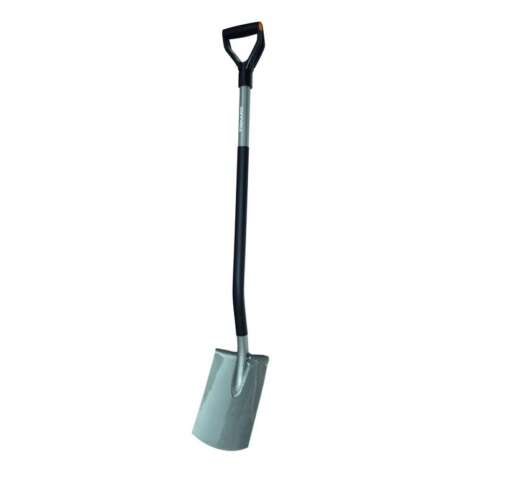 Cazma Fiskars 131400, cu varf rotunjit, otel, cu coada, 125 cm