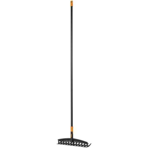 Grebla universala Fiskars Solid 135066, PVC, cu coada din aluminiu, 12 dinti, 160 cm