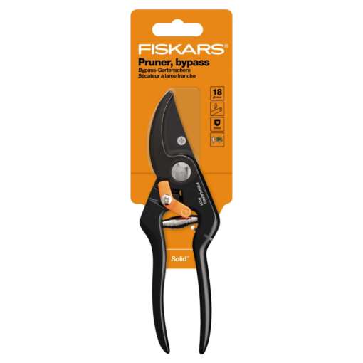Foarfeca de gradina Fiskars Solid P131, pas cu pas, lama otel, 25 cm - imagine 2