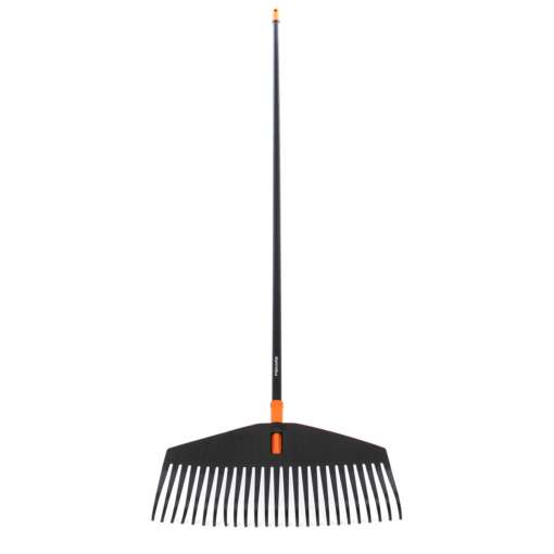 Grebla pentru frunze Fiskars M Solid 135026, poliamida, cu coada din aluminiu, 25 dinti, 170 cm