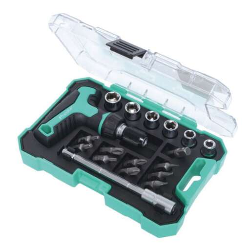 Set 18 biti si chei tubulare cu clichet Pro'sKit SD-2320M
