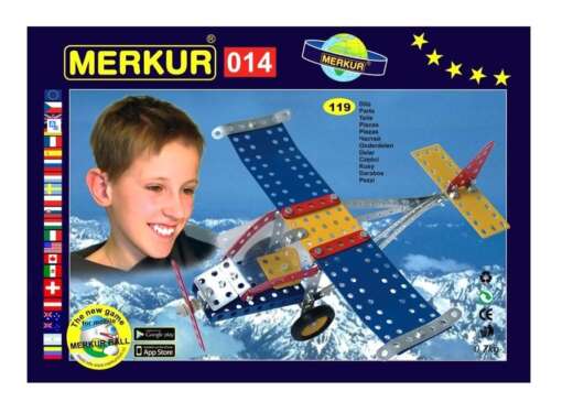Set de constructie metalica MERKUR, avioane