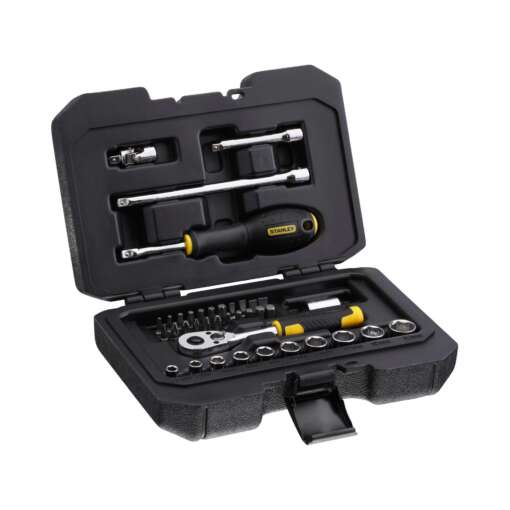 Trusa scule, Stanley STMT82828-1, cheie tubulara 1/4 + 37 piese
