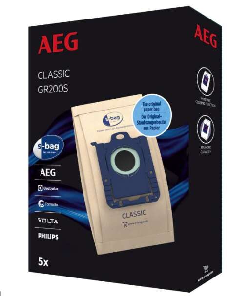 Set 5 saci S-bag AEG pentru aspirator Electrolux, 9001684787