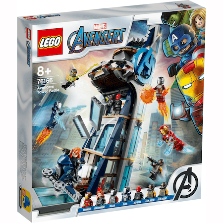 LEGO Super Heroes - Lupta din turn a Razbunatorilor 76166, 685 piese
