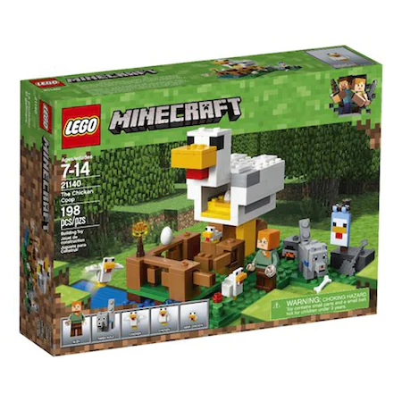 LEGO Minecraft - Cotetul de gaini 21140, 198 piese