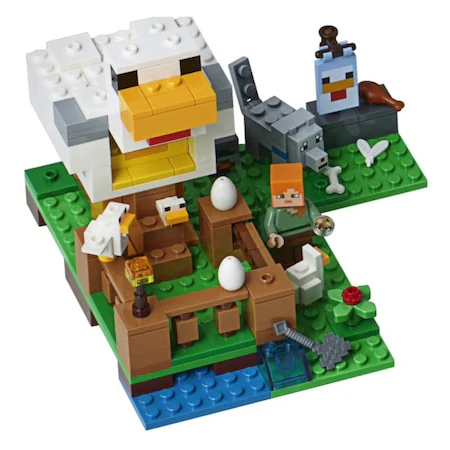 LEGO Minecraft - Cotetul de gaini 21140, 198 piese - imagine 3