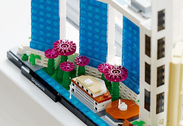 LEGO Architecture - Singapore 21057, 827 piese - imagine 3