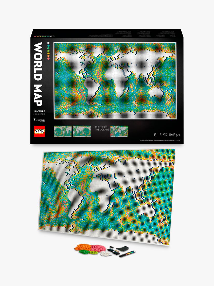 LEGO Art - Harta lumii 31203, 11695 piese