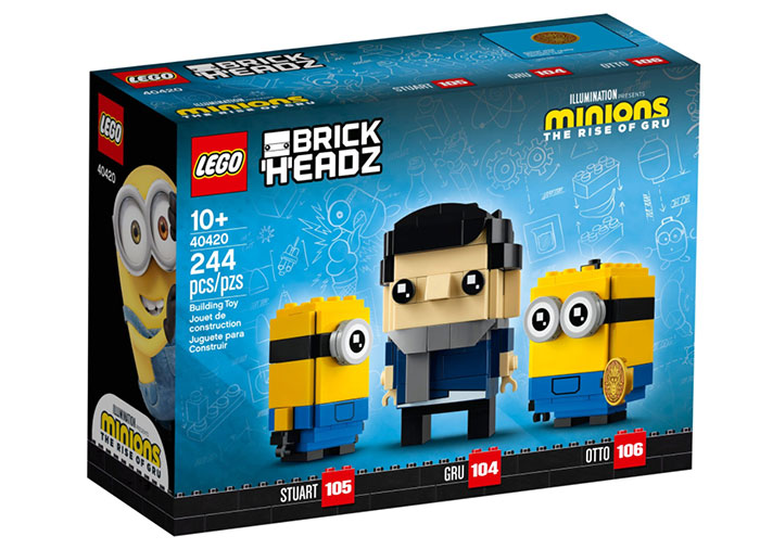 LEGO Brickheadz - Gru, Stuart si Otto 40420, 244 piese - imagine 2