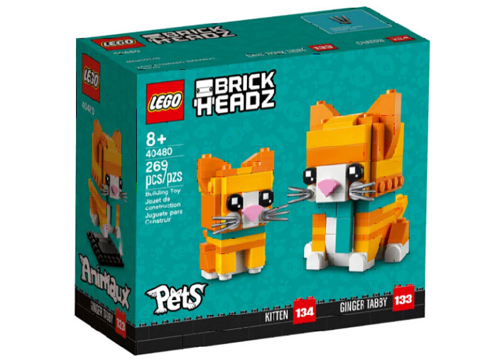 LEGO Brickheadz - Pisici roscate 40480, 269 piese - imagine 2