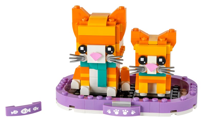 LEGO Brickheadz - Pisici roscate 40480, 269 piese