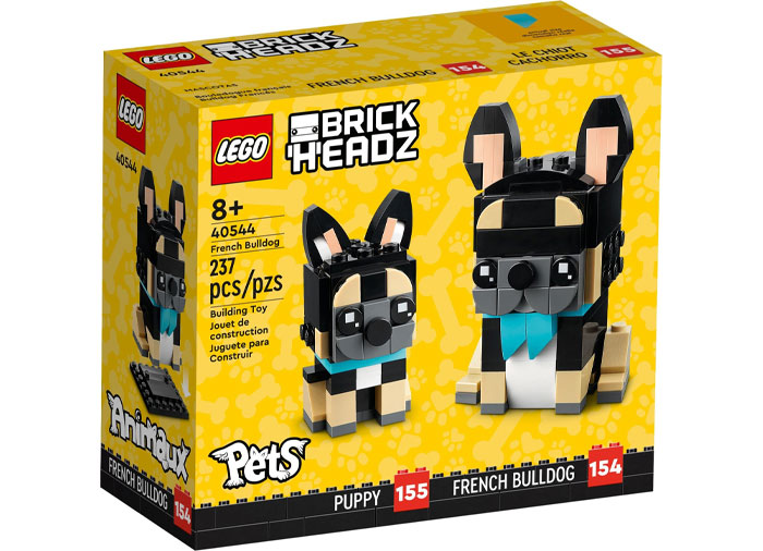 LEGO Brickheadz - Buldog francez 40544, 237 piese - imagine 2