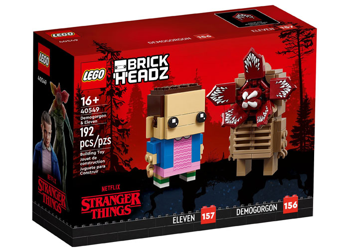 LEGO Brickheadz - Demogorgon si Eleven 40549, 192 piese - imagine 2