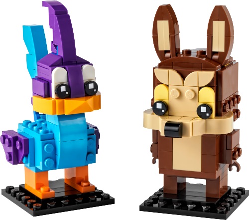 LEGO Brickheadz - Road Runner si Wile E. Coyote 40559, 205 piese