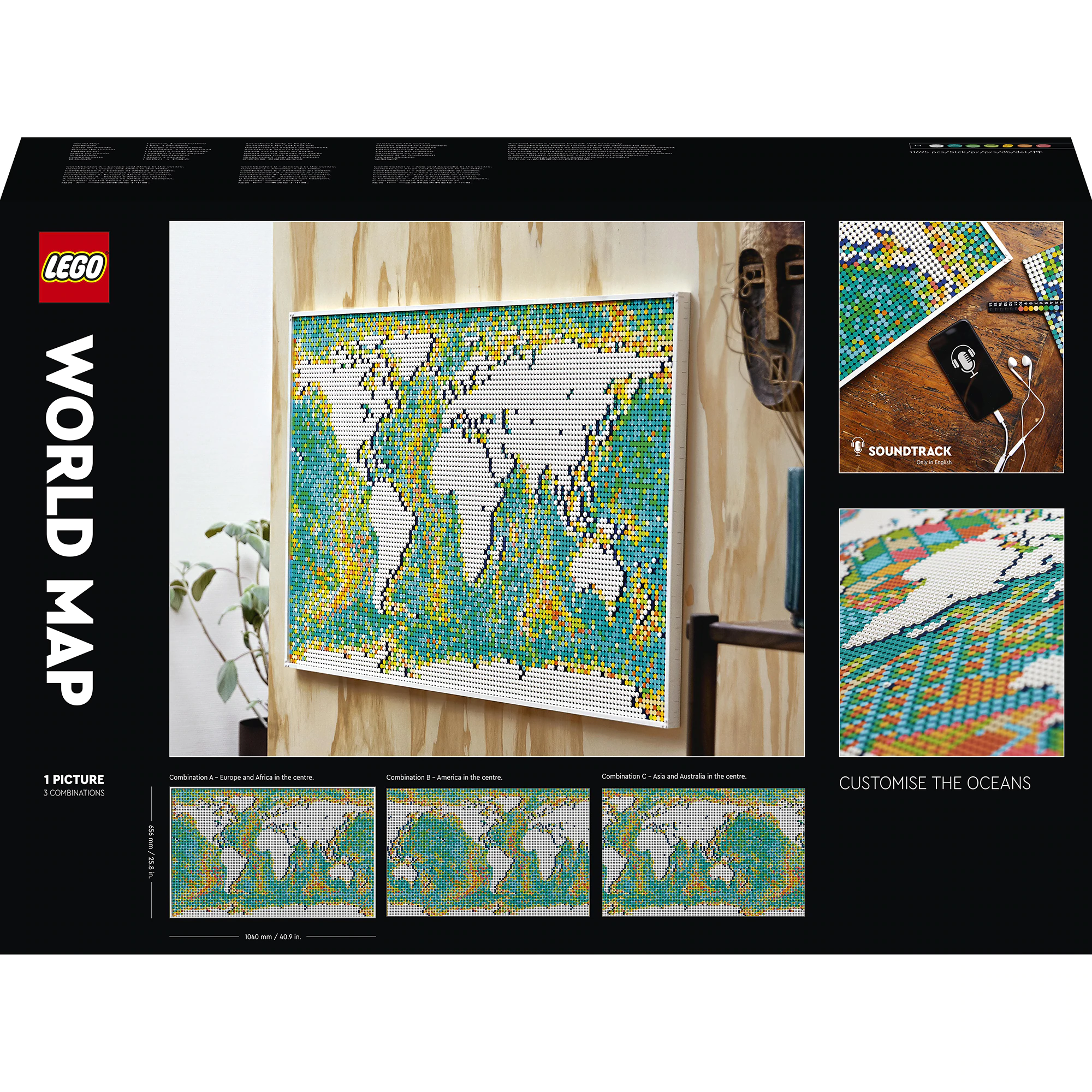 LEGO Art - Harta lumii 31203, 11695 piese - imagine 4