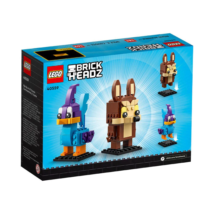 LEGO Brickheadz - Road Runner si Wile E. Coyote 40559, 205 piese - imagine 2
