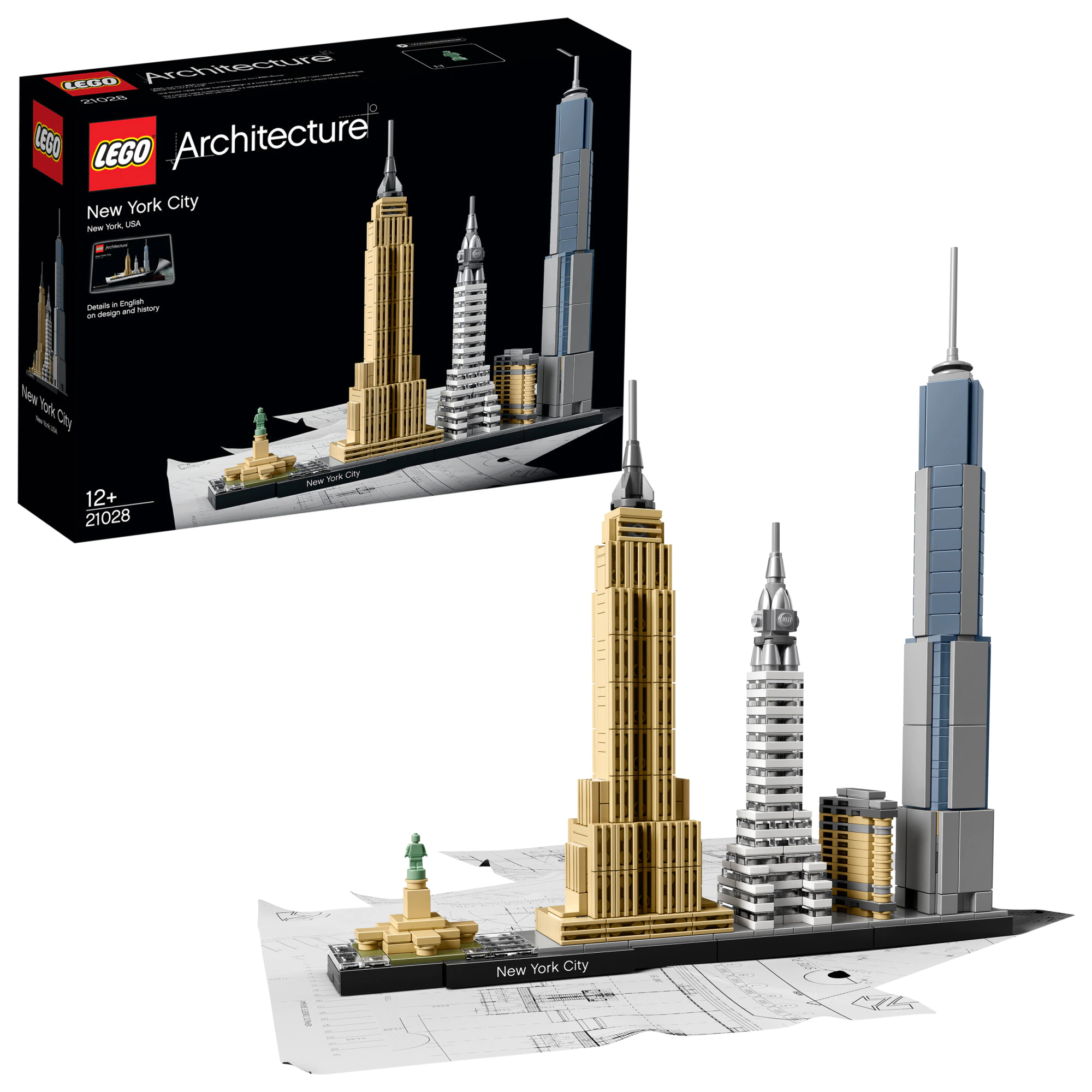 LEGO Architecture - New York 21028, 598 piese - imagine 2