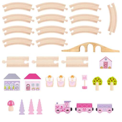 Trenuletul zanelor, BIGJIGS Toys, BJT022, 691621090220 - imagine 4
