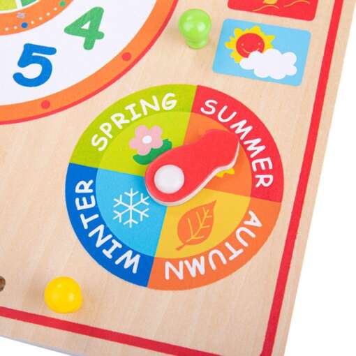 Calendar luni, zile, data si ora, BIGJIGS Toys, BJ526, 691621195260 - imagine 4