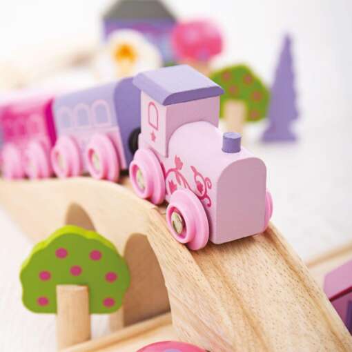 Trenuletul zanelor, BIGJIGS Toys, BJT022, 691621090220 - imagine 8