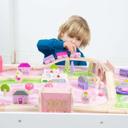Masuta cu trenuletul magic al zanelor, BIGJIGS Toys, BJT047, 691621090473 - imagine 5