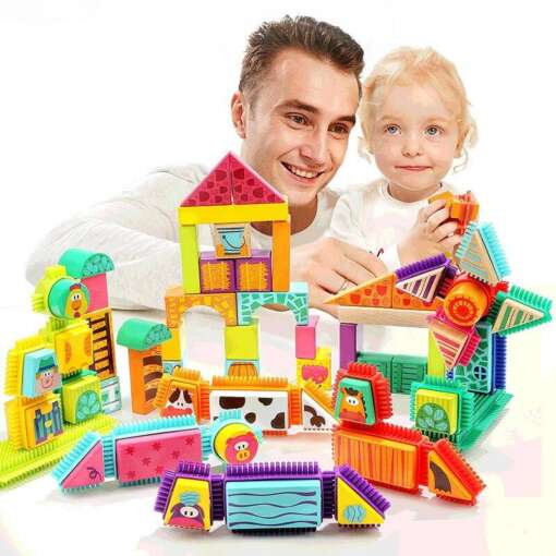 Set de constructie - Animalute de la ferma, Topbright, 120380, 6971325130199 - imagine 3