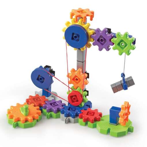 Set de constructie Gears! - Utilaje in miscare, Learning Resources, LER9227, 765023092271 - imagine 3