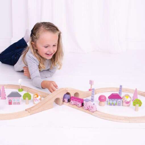Trenuletul zanelor, BIGJIGS Toys, BJT022, 691621090220 - imagine 9