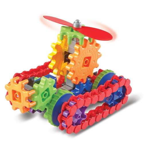 Set de constructie Gears! - Utilaje in miscare, Learning Resources, LER9227, 765023092271 - imagine 2