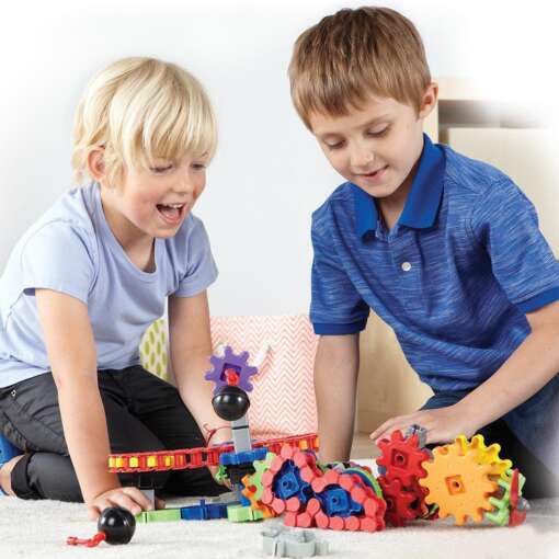 Set de constructie Gears! - Utilaje in miscare, Learning Resources, LER9227, 765023092271 - imagine 7