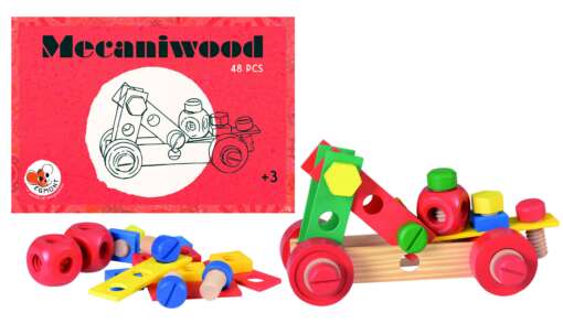 Mecaniwood Egmont, set 48 piese