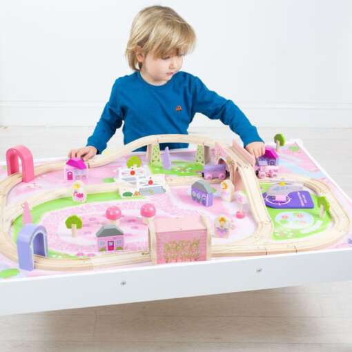 Masuta cu trenuletul magic al zanelor, BIGJIGS Toys, BJT047, 691621090473 - imagine 6