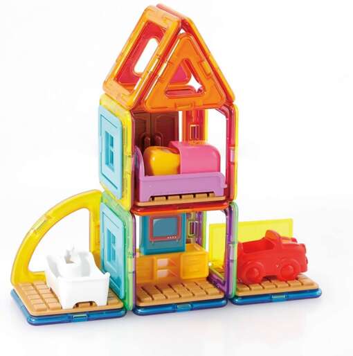 Set de construit Magformers- Casa Maggy, 33 piese - imagine 2