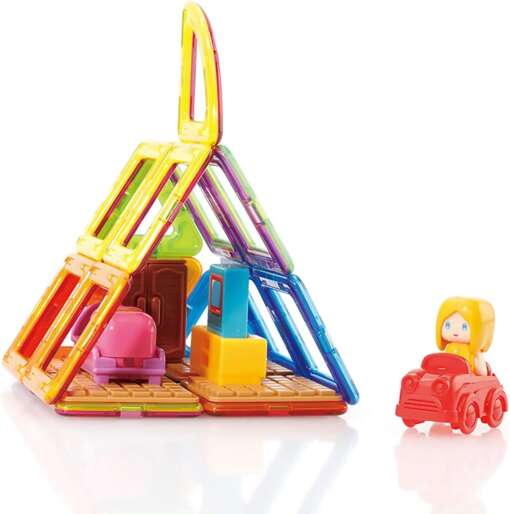 Set de construit Magformers- Casa Maggy, 33 piese - imagine 3