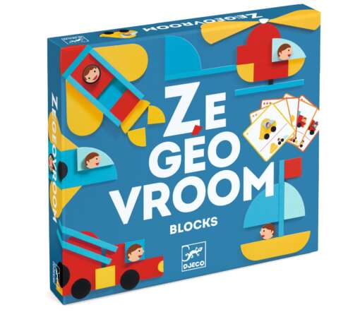 Ze GeoVroom Djeco, joc de construit cu piese geometrice - imagine 5