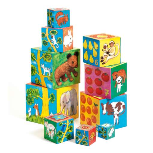 Jucarii Montessori Turn de construit Djeco Copac - imagine 2