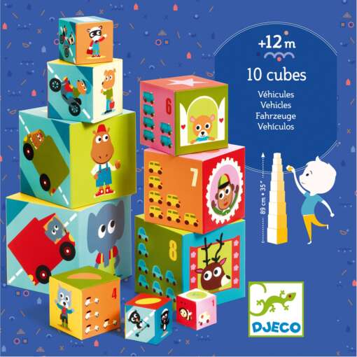 Turn de construit Djeco Masini - imagine 4