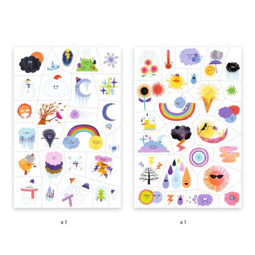 Tatuaje Djeco Emoji Meteo - imagine 2