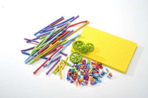 Set de construit cu magnet Spaghetteez 70 piese - imagine 3