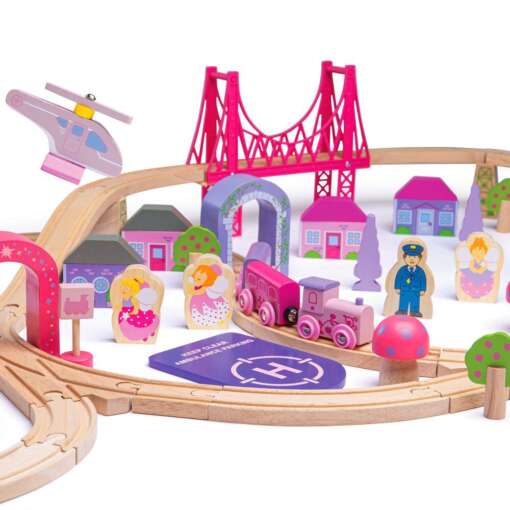 Circuit - Oraselul zanelor (75 piese), BIGJIGS Toys, BJT023, 691621090237 - imagine 12