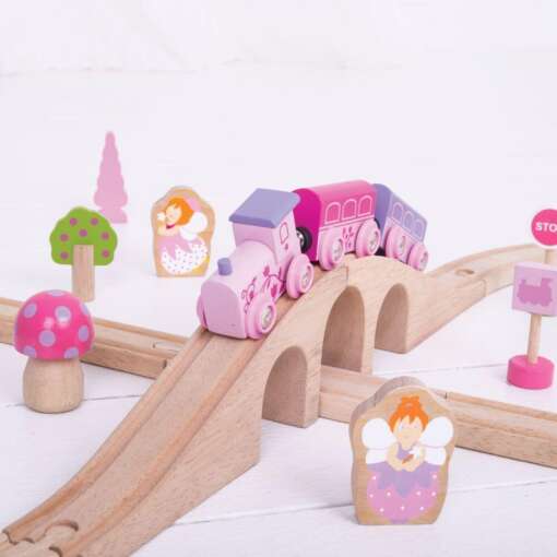 Trenuletul zanelor, BIGJIGS Toys, BJT022, 691621090220 - imagine 5